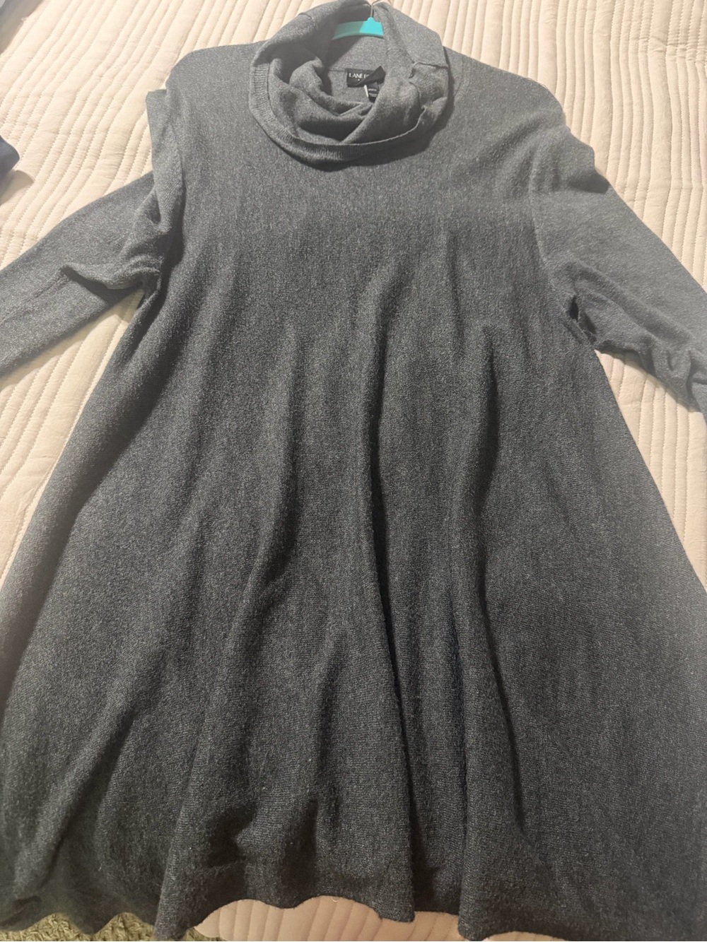 Lane Bryant Dark Gray Knit Top